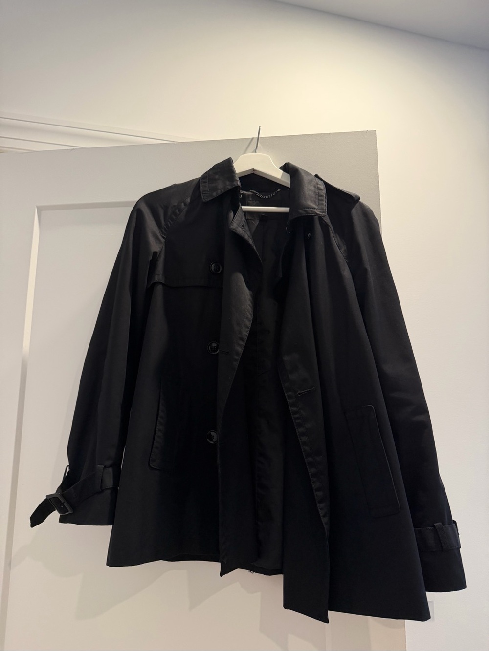 Women’s Black Classic Button-Front Jacket